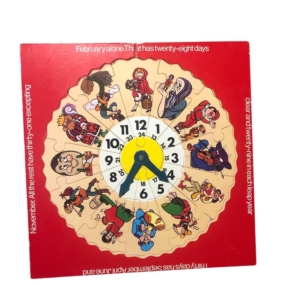VTG Children's Clock Puzzle